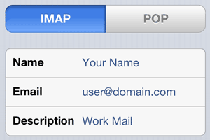 iPhone - Email setup