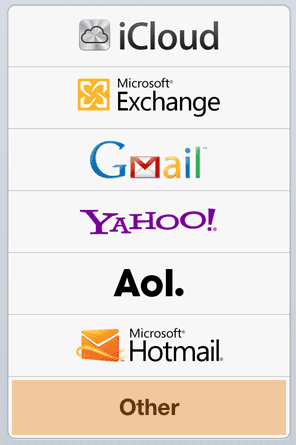 iPhone - Account Selection